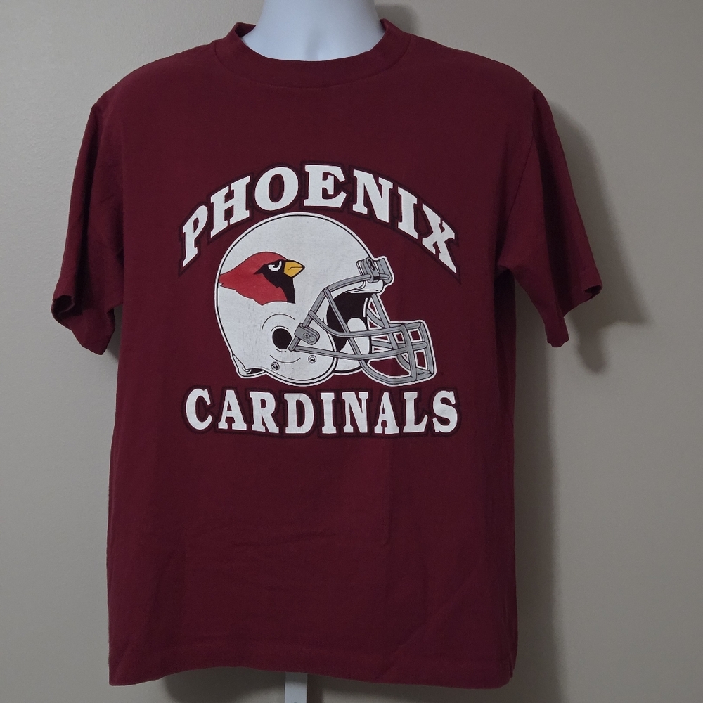 Vintage Trench Phoenix Cardinals NFL T-Shirt Single Stitch Men's Large
